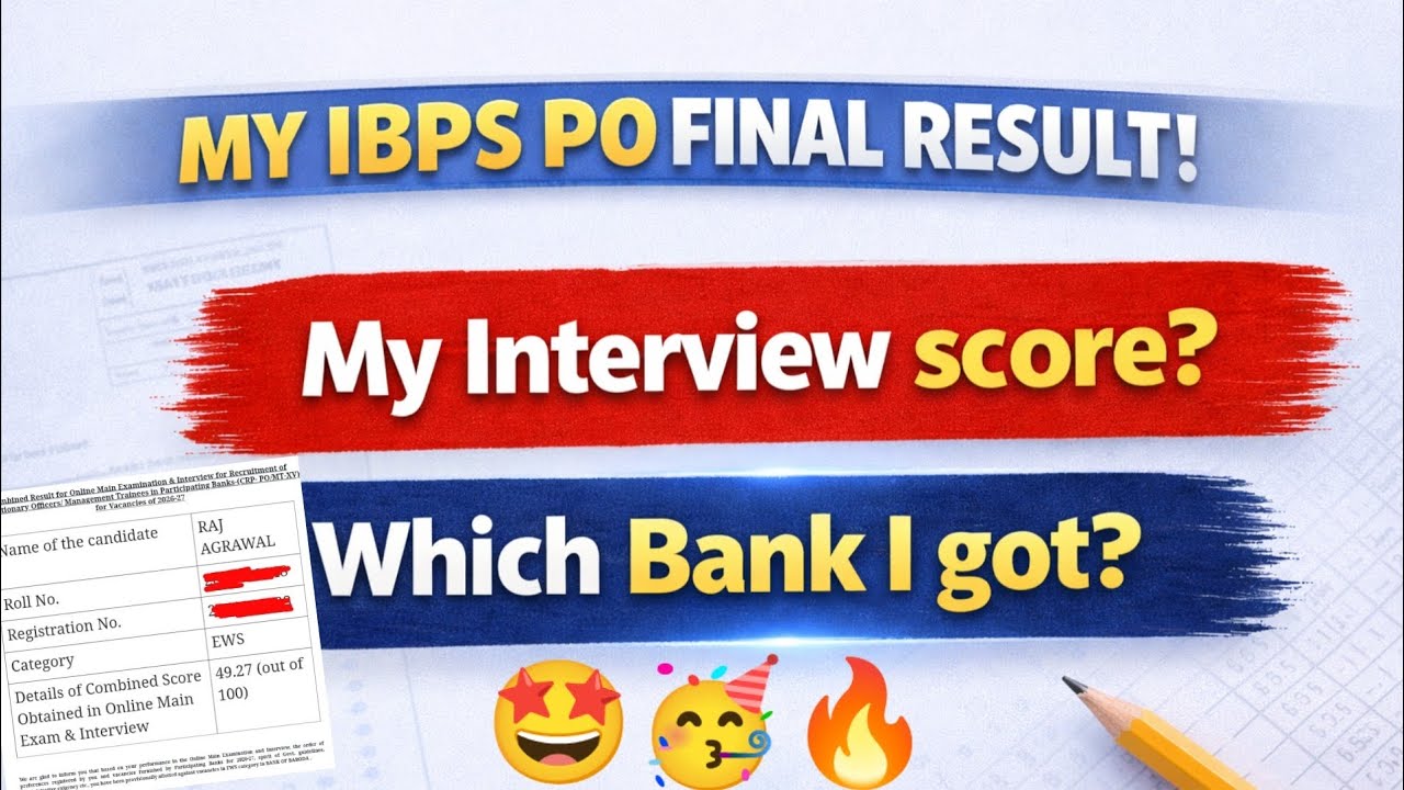 🎉IBPS PO Final Result OUT🔥🧿! 🤩 Interview Score & Bank Allocation 🤑 | BANKIFY
