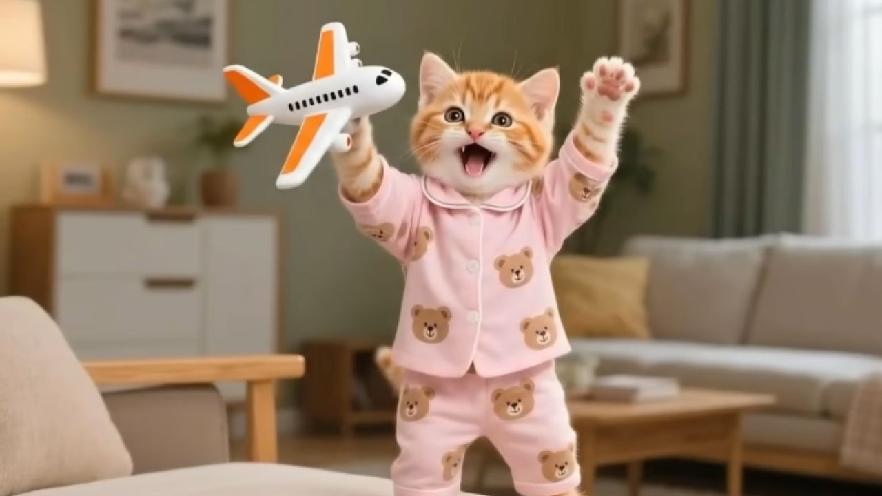 Рыжий котенок хочет игрушечный самолетик &ndash; Кошка-мама начинает грандиозный дополнительный бизнес!...