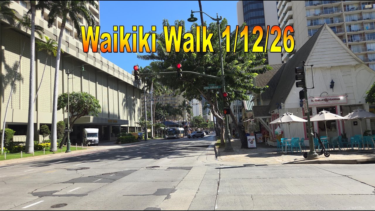 Waikiki Walk 1/12/26 in Honolulu, Oahu, Hawaii