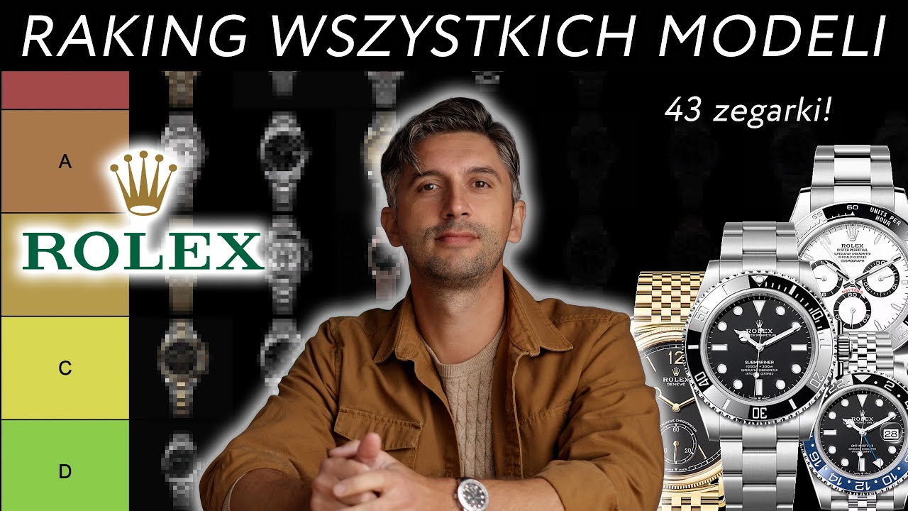 TIER LIST ZEGARK&Oacute;W ROLEX - wszystkie męskie modele aktualnie dostępne