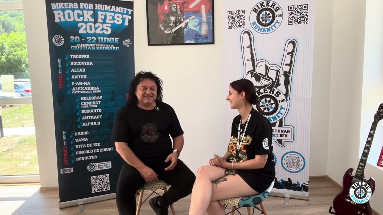 Paul Ciuci (Compact) interviu in Centrul Cultural Bikers for Humanity Brezoi 2025