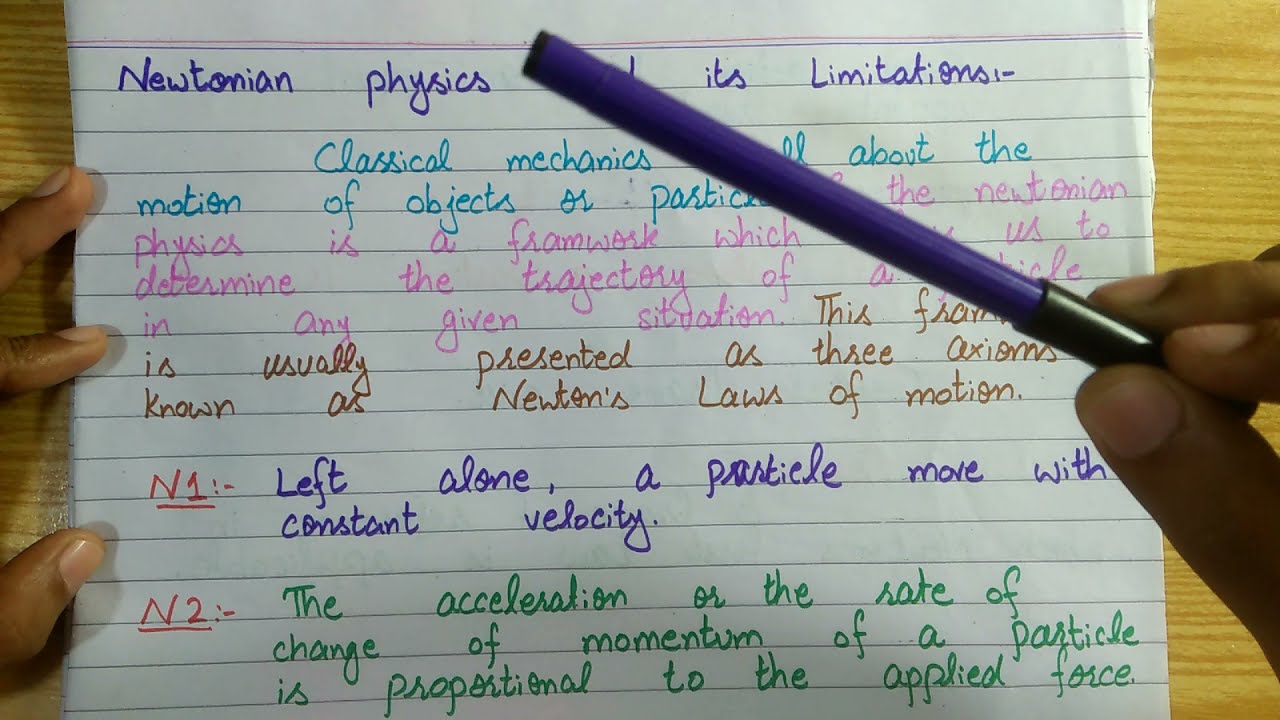 Newtonian Physics.
