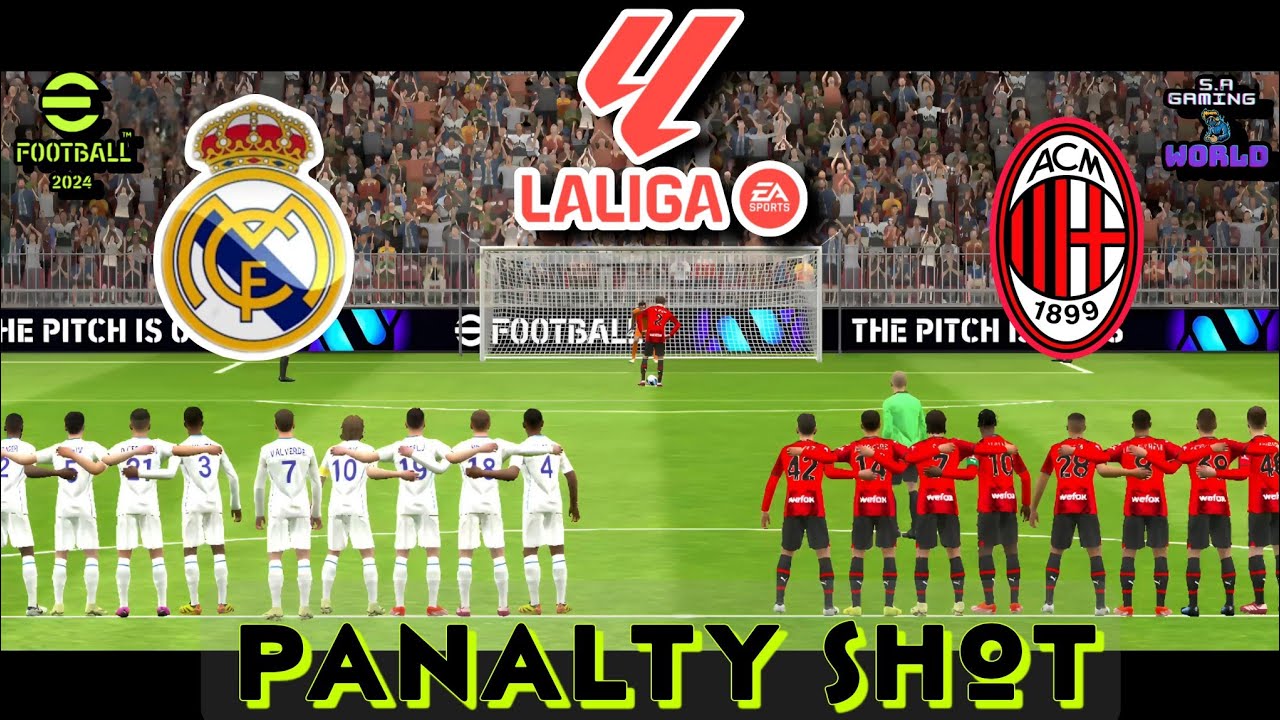 Real Madrid vs Ac milan. Panalty shot. @ASRAFULGAMING786