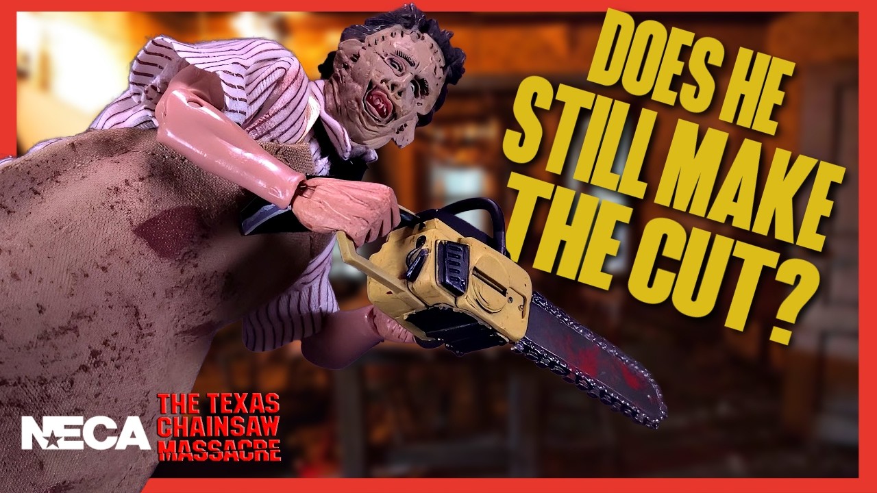 NECA The Texas Chainsaw Massacre Retro Cloth Leatherface Figure Re Review | @TheReviewSpot