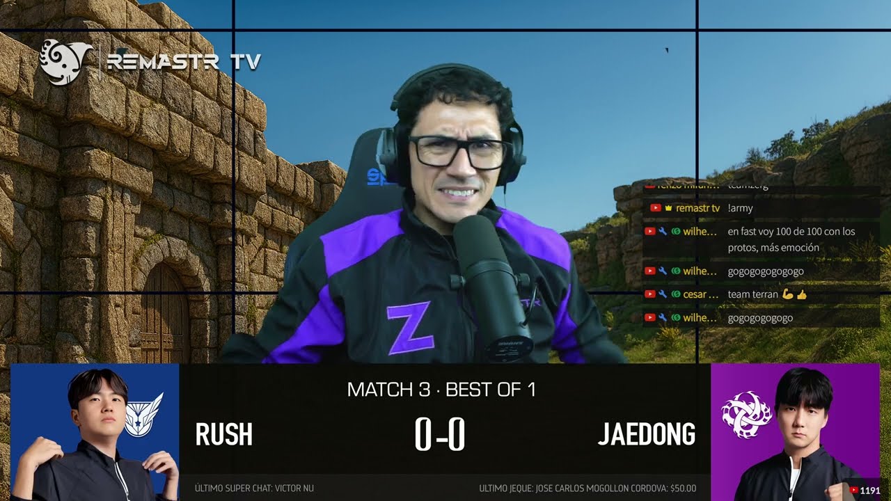 STARCRAFT COREANO GOSU 🇰🇷 RUSH vs JAEDONG 🇰🇷 | M3·BO1