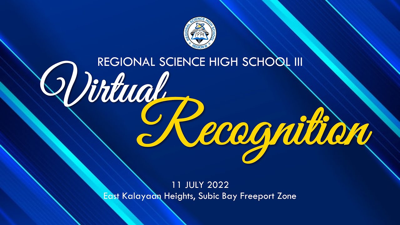 Regional Science High School III 2021 2022 Recognition Video
