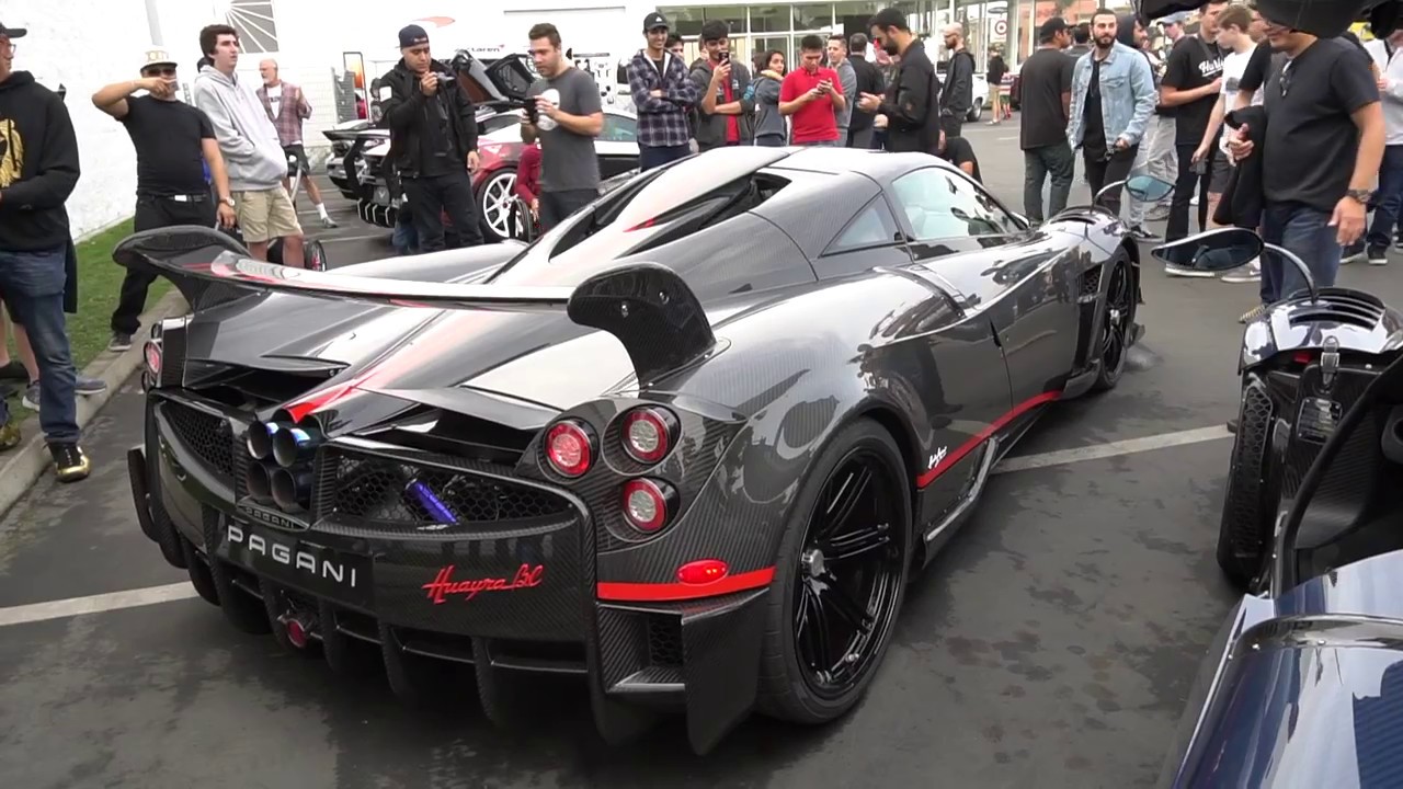 Firing Up 3 Pagani Huayra BC in Newport Beach, California! **Loud
