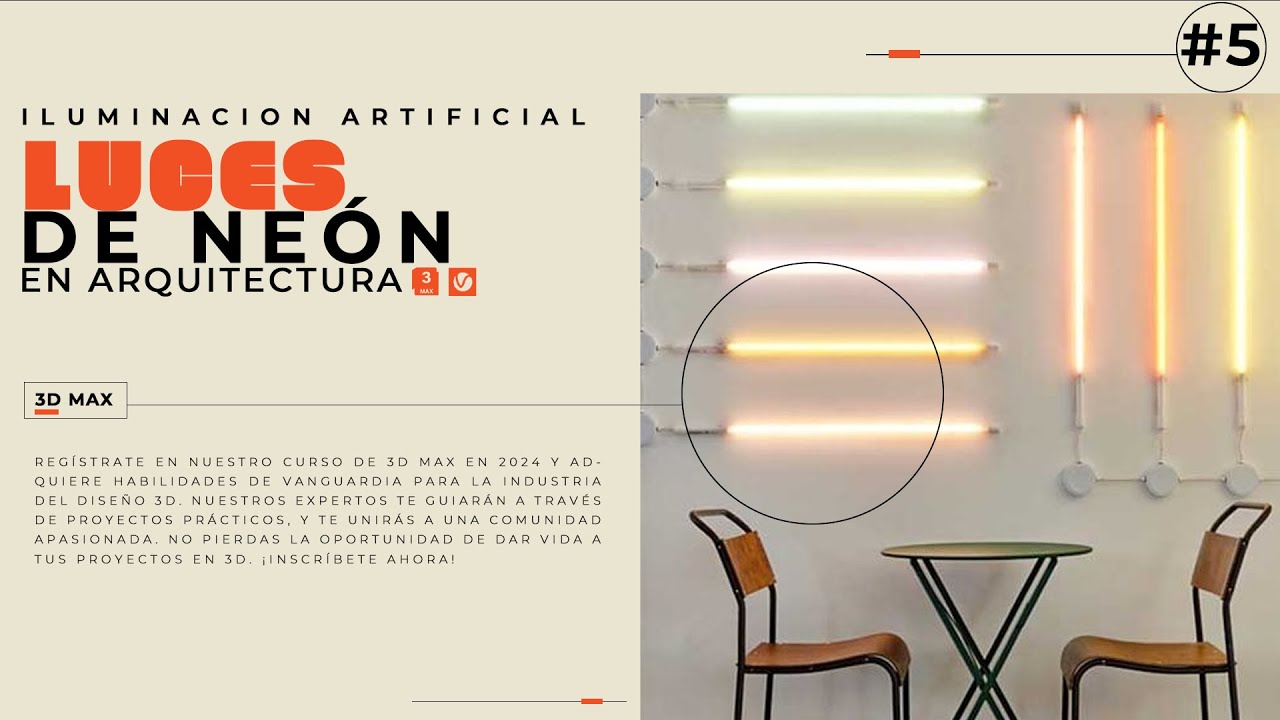 🟧VRAY LIGHTMESH Luces de NEON 3Ds Max y V-Ray 6 #5