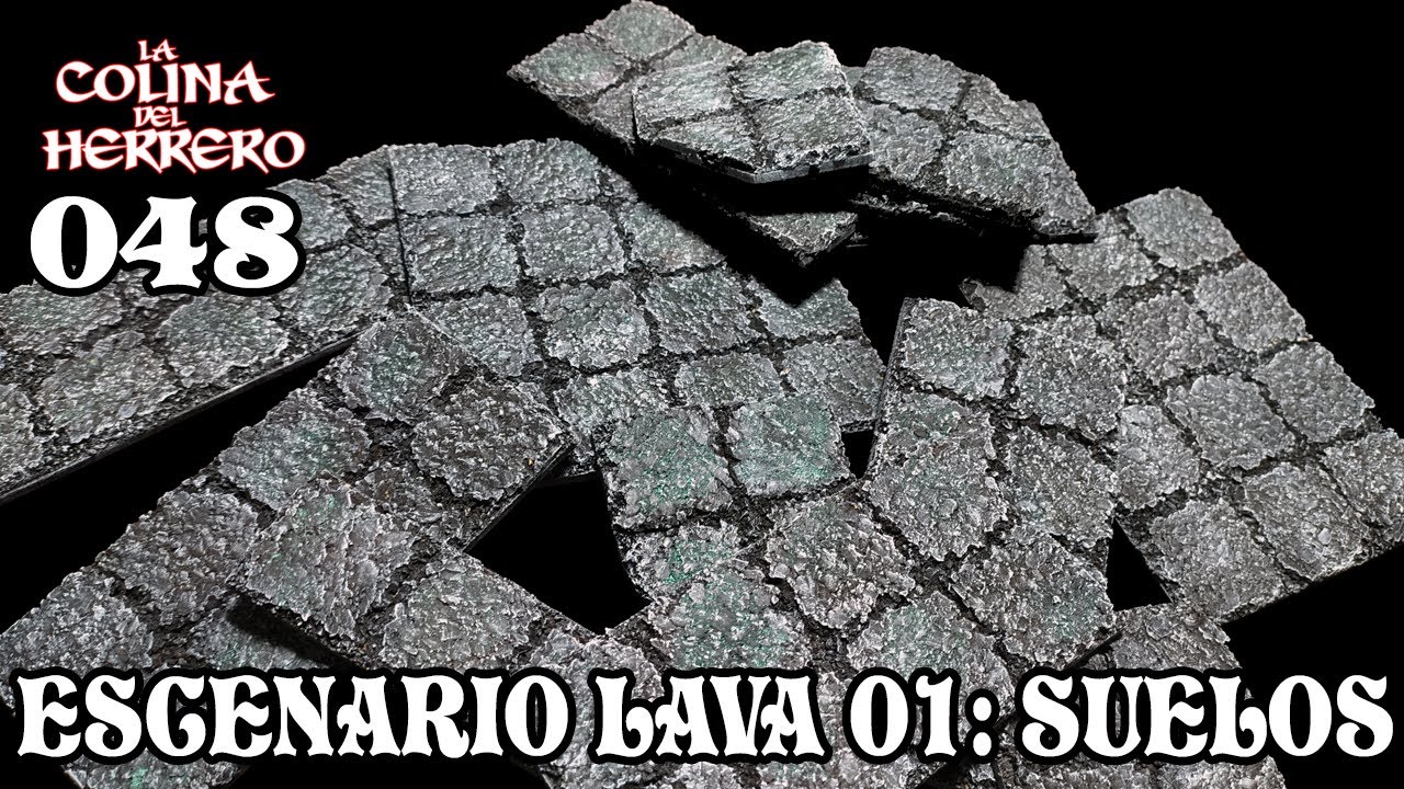 048 Escenografía lava 01: Suelos (Heroquest - D&D - Pathfinder - Wargames)