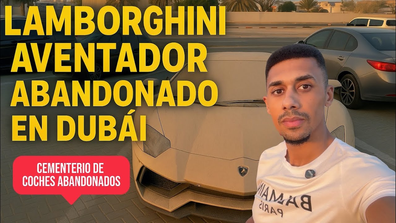 Encuentro Lamborghini Aventador ABANDONADO|Cementerio de coches de Dubai