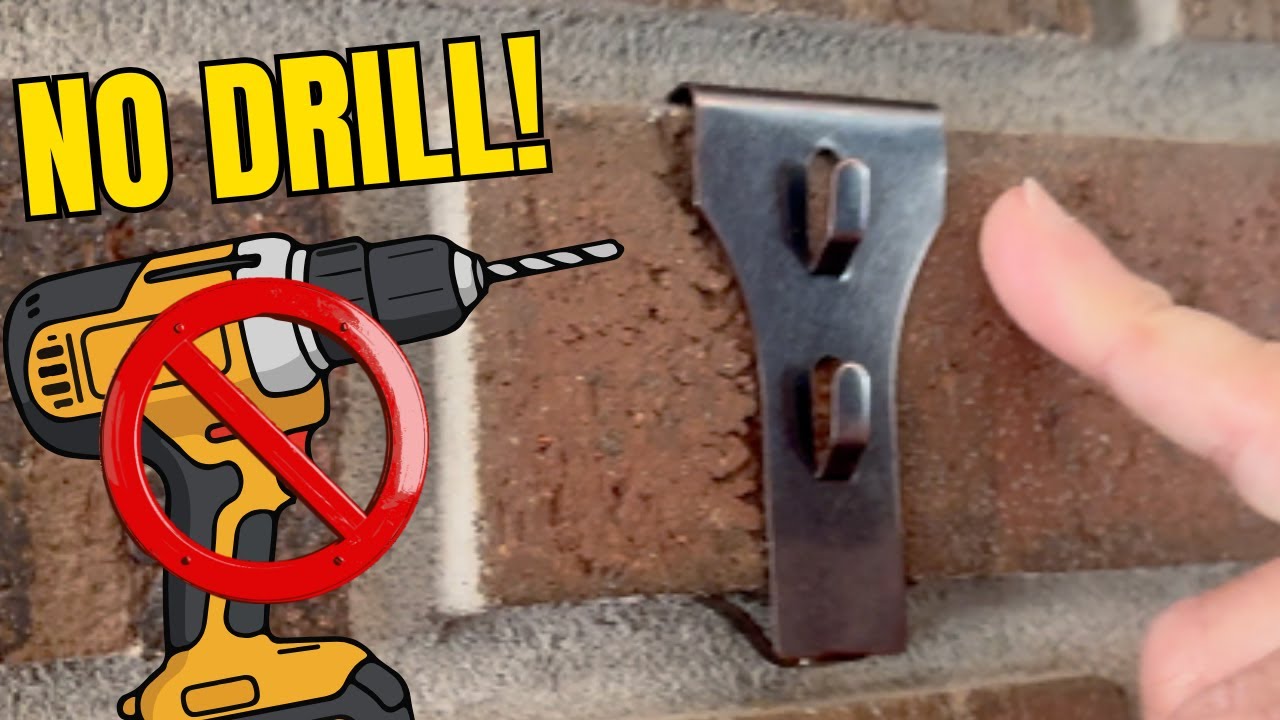 How to Hang Things on Brick WITHOUT Drilling – Brick Clips Tested!