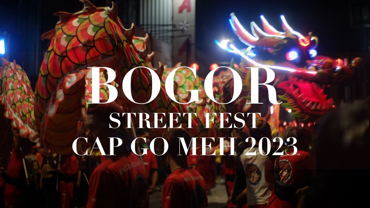 4K | Festive atmosphere during Bogor Street Festival Cap Go Meh 2023 Surya Kencana neighborhood