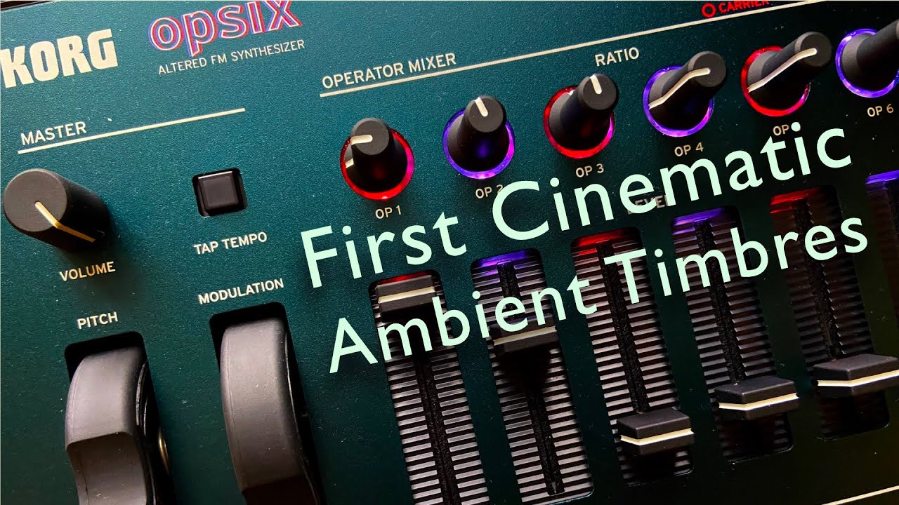 Korg Opsix. First Cinematic Ambient Steps Demo (No Talking)