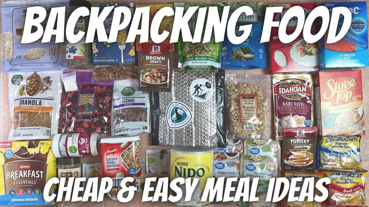 My Favorite GROCERY STORE BACKPACKING FOOD | Cheap & Easy Backpacking Meal Ideas