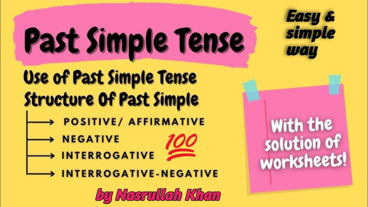 Past Indefinite Tense || English Grammar|| Easy Tenses || Tenses by Nasrullah Khan