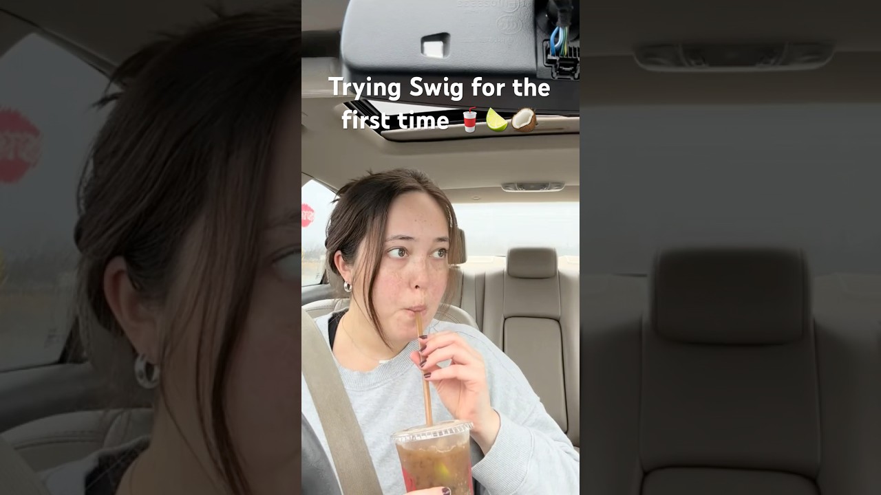 Let&rsquo;s go try Swig! 🥤 #dirtysoda #fyp #swig #tastetest