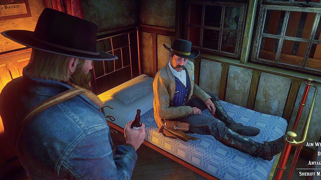 RDR2 - Arthur has Such a Cool Antagonize Lines for Sleeping NPCs