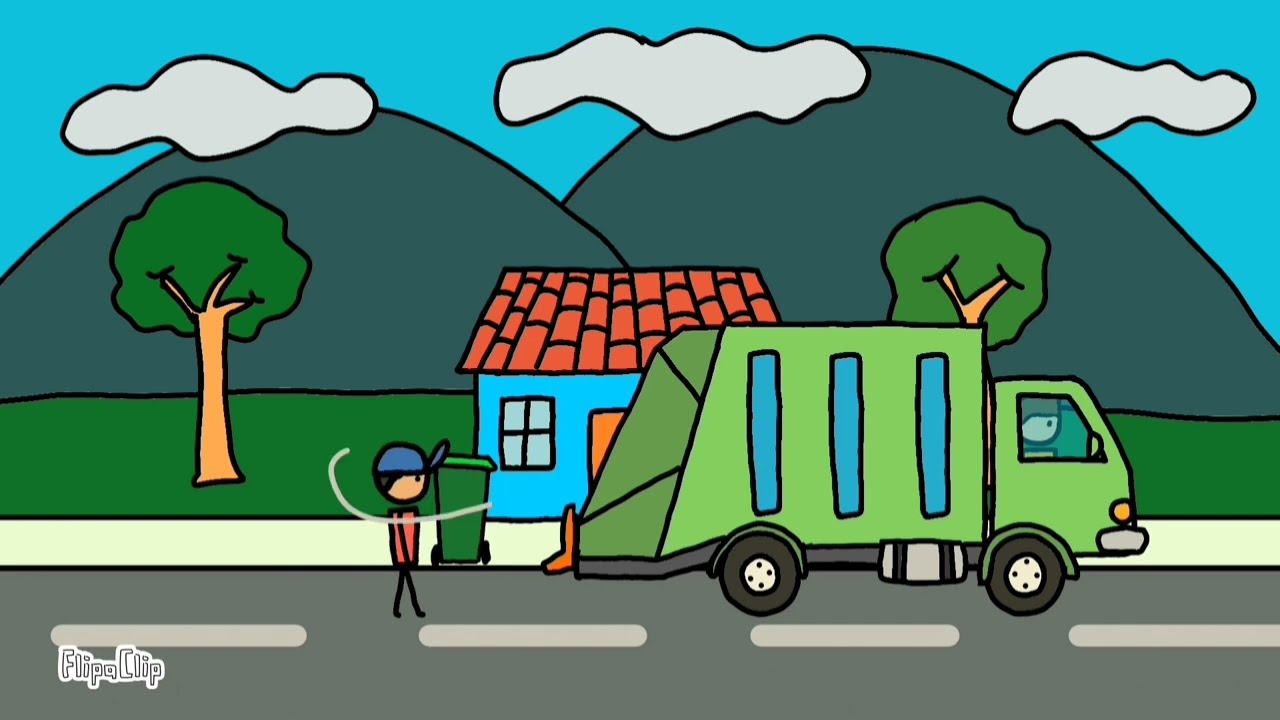 Hurricane, Garbage Truck & Stickman