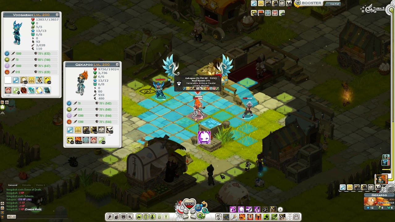 Wakfu: Masqueraider vs Sacrier