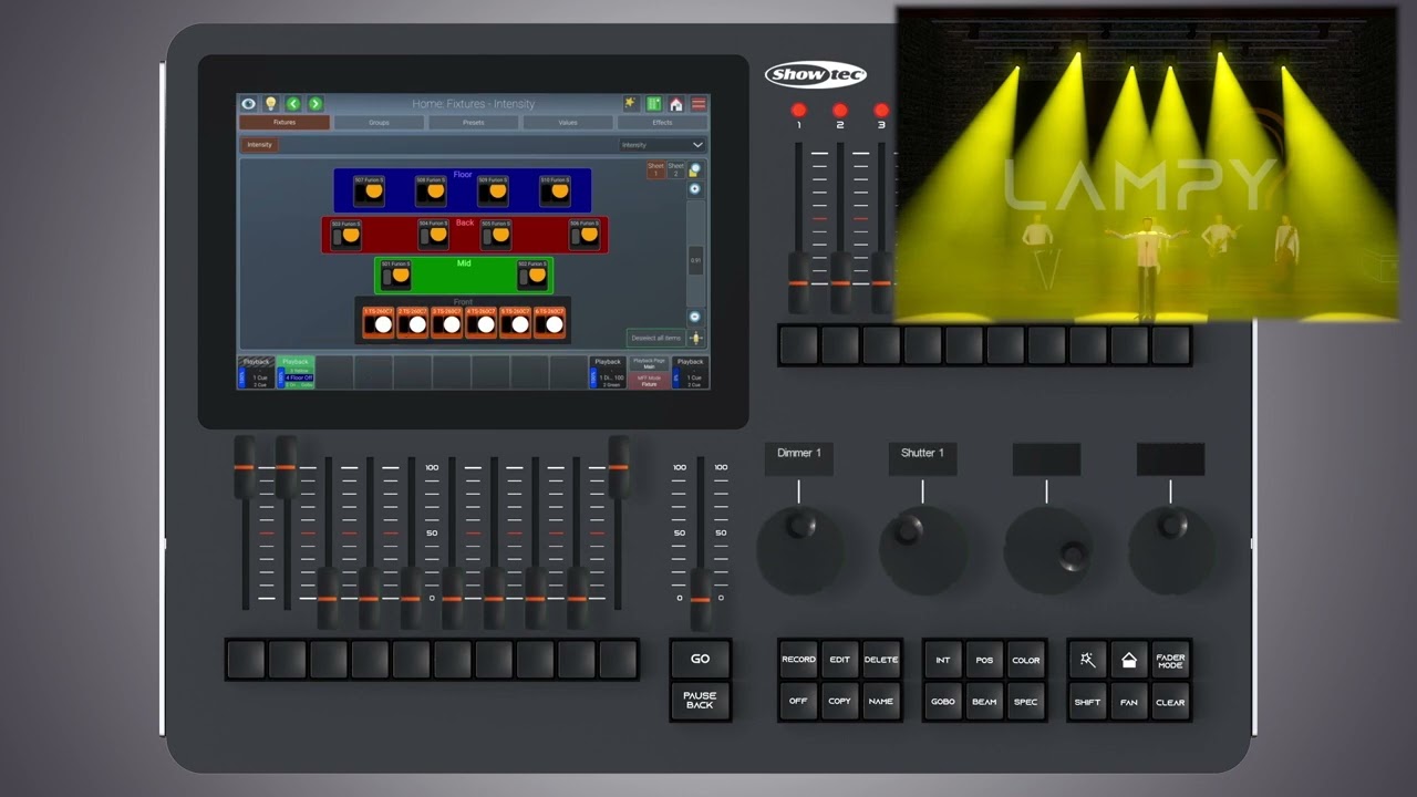 Showtec - LAMPY Tutorials: Playbacks