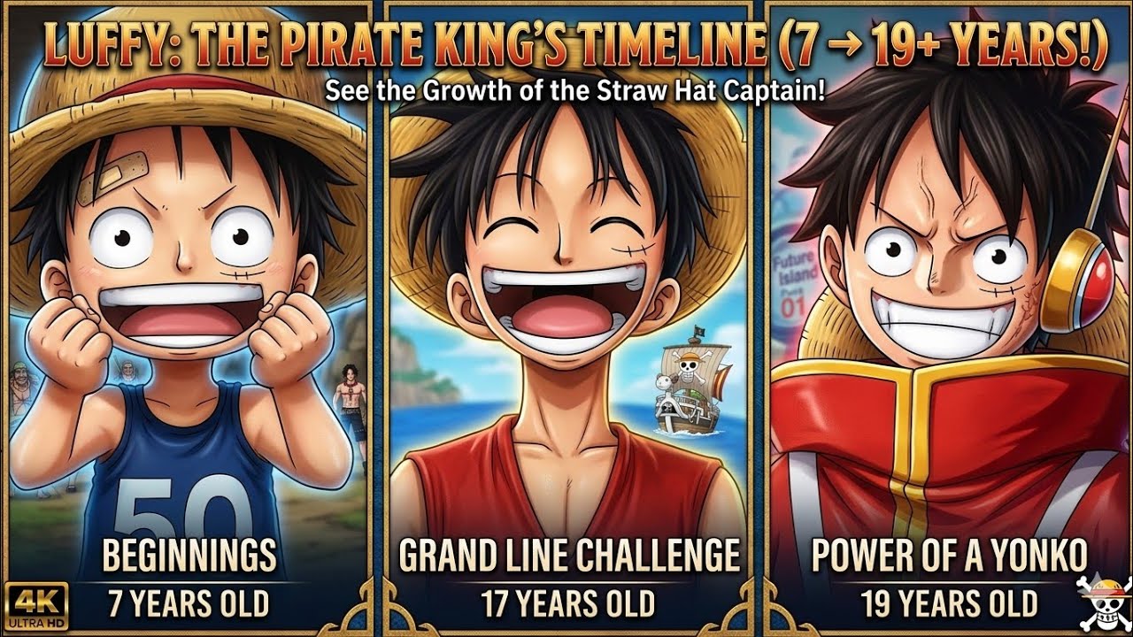 Evolution of straw hats in one piece 