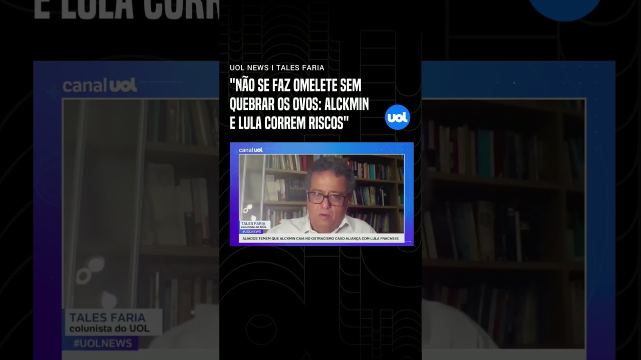 Alckmin corre riscos em chapa com Lula; petista tamb&eacute;m ao se unir com ex-governador, diz Tales Faria