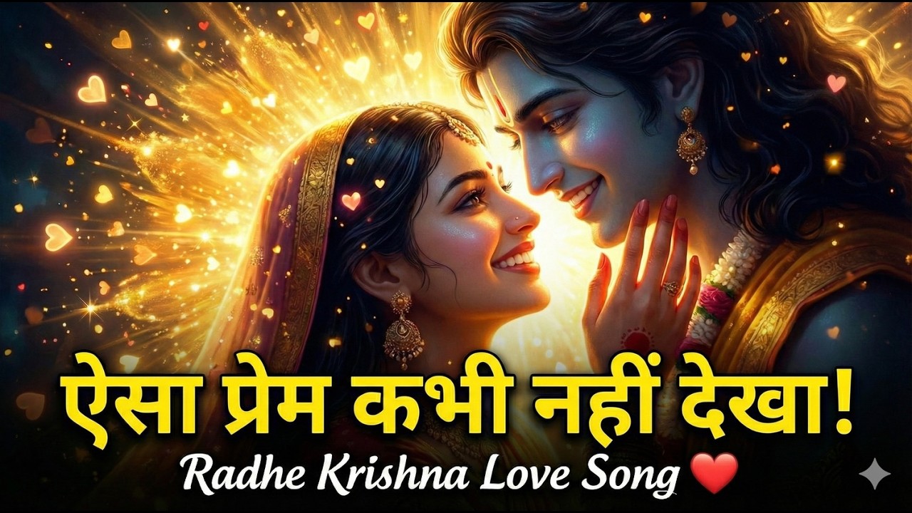 Radhe Radhe 💛 Krishna Prem Song | Divine Romantic Bhajan 2026 | Soulful Love of Radha Krishna