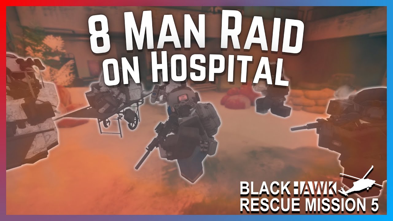 НОЧНОЙ рейд на больницу с участием 8 человек | Blackhawk Rescue Mission 5 ROBLOX