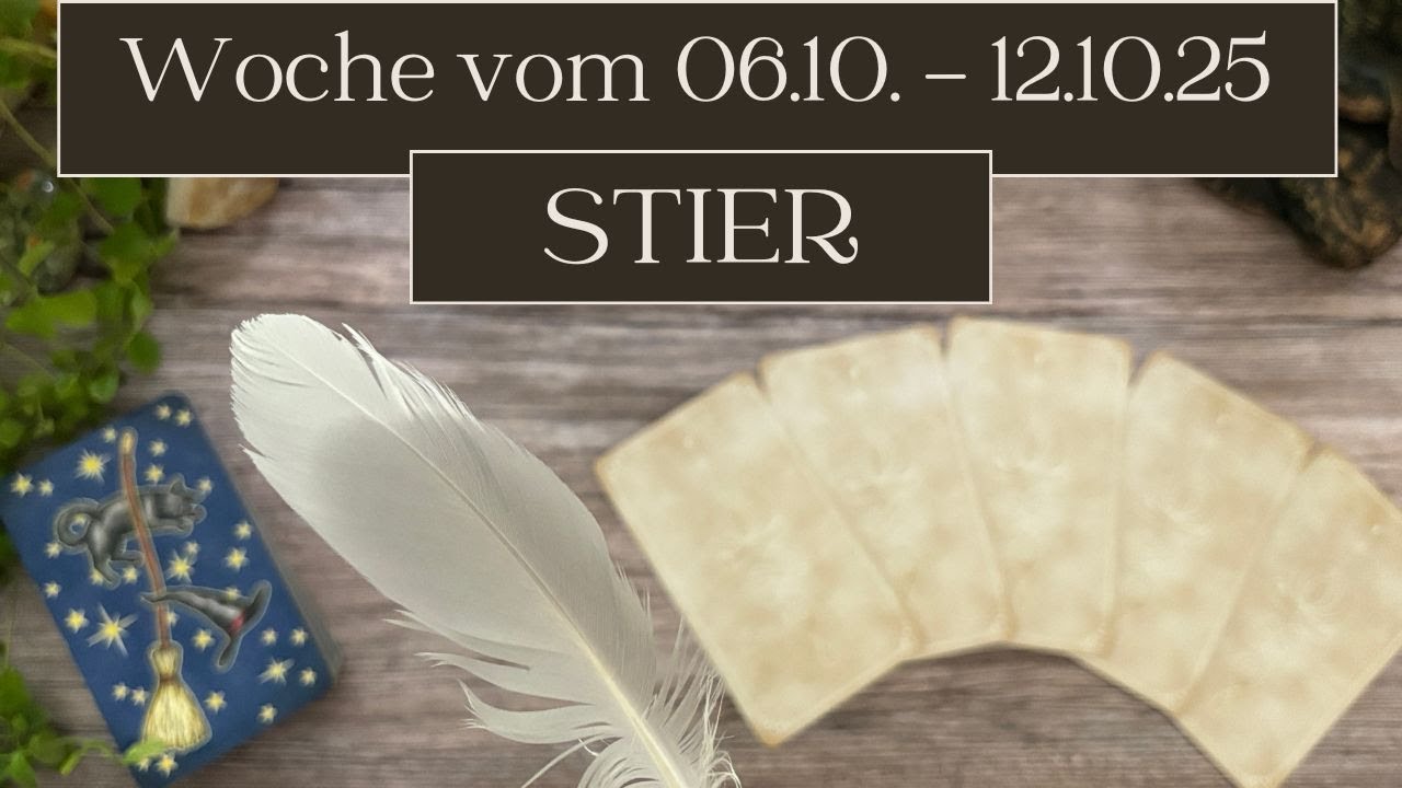 Stier 🌟 Lehn dich zurück 🌟 Das Schicksal hat einen Plan für dich | Tarot Wochenbotschaft Oktober
