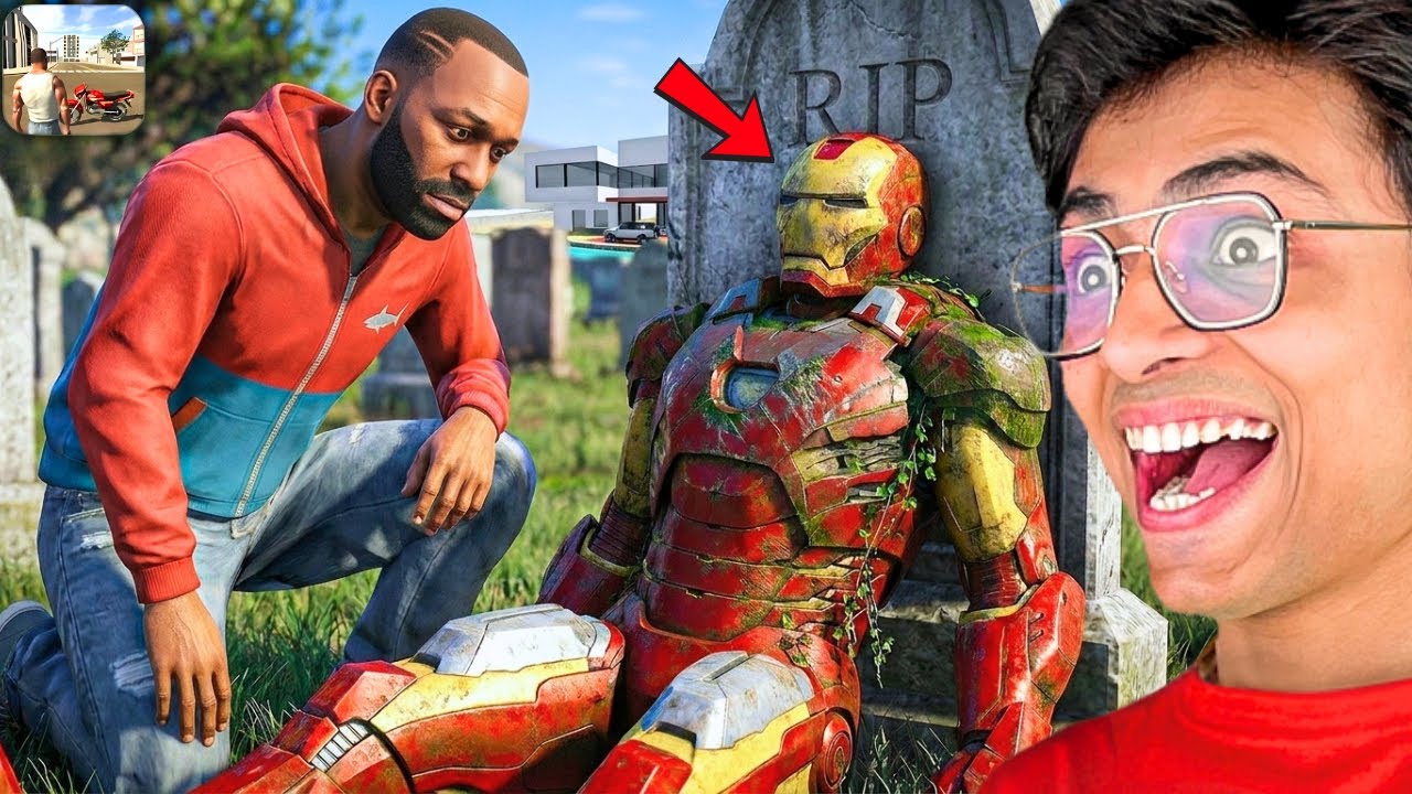 Franklin Found Abandoned IRONMAN Suit in INDIAN BIKE DRIVING 3D😱