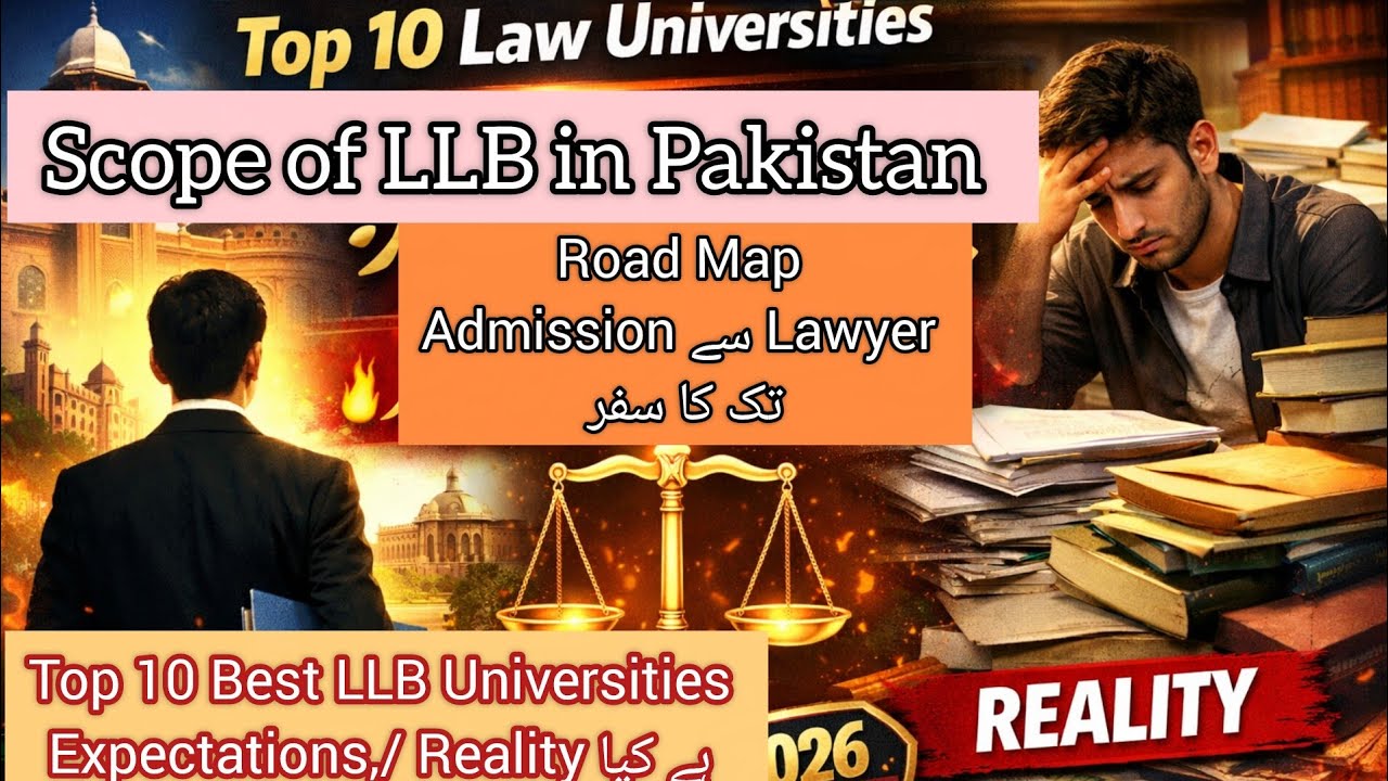 Scope of LLB in Pakistan 🇵🇰 | Top 10 Law Universities + Complete Roadmap to Become Lawyer (Guide)