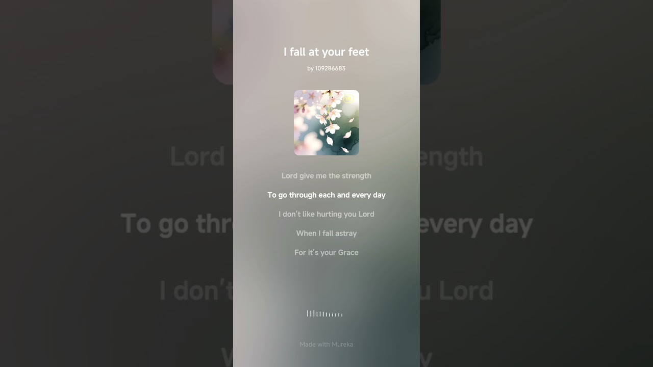 I fall at your feet (blues) 