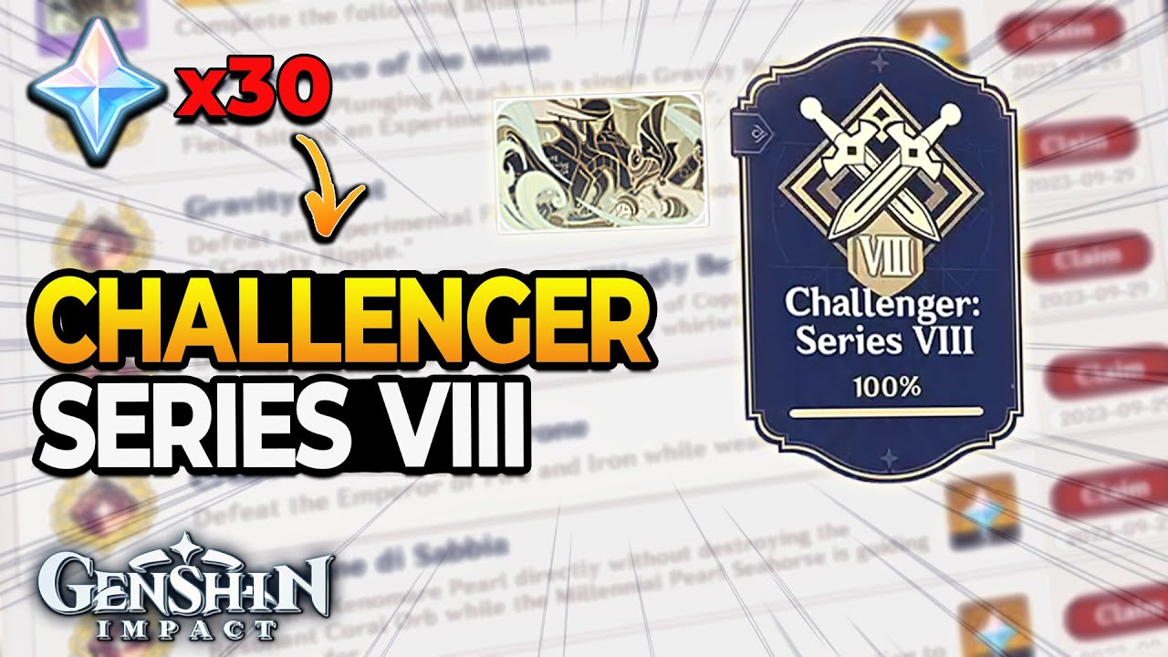 Genshin Impact Update 4.1 Challenger Series VIII 100% Achievements Guide Get *NEW* Namecard...!!!