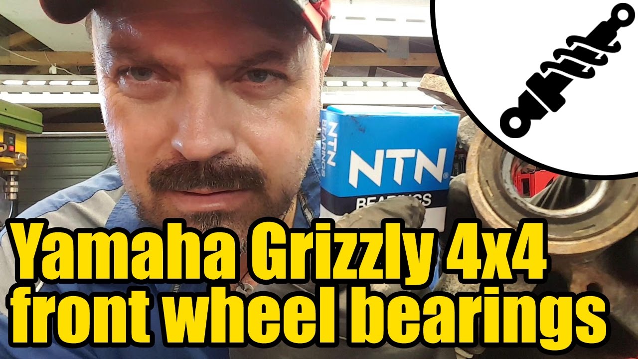 Yamaha Grizzly front wheel bearing replacement #1614