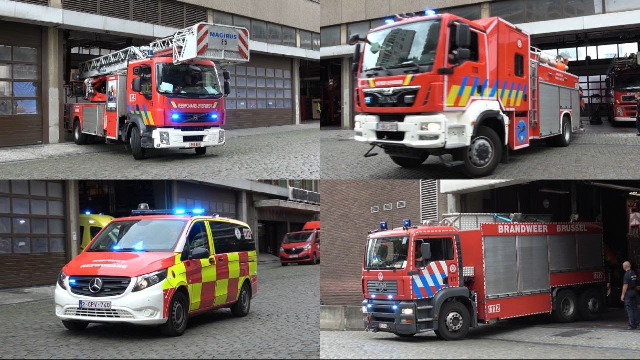 (Wasserrettungszug) 2 Stunden vor der Feuerwehr Brüssel