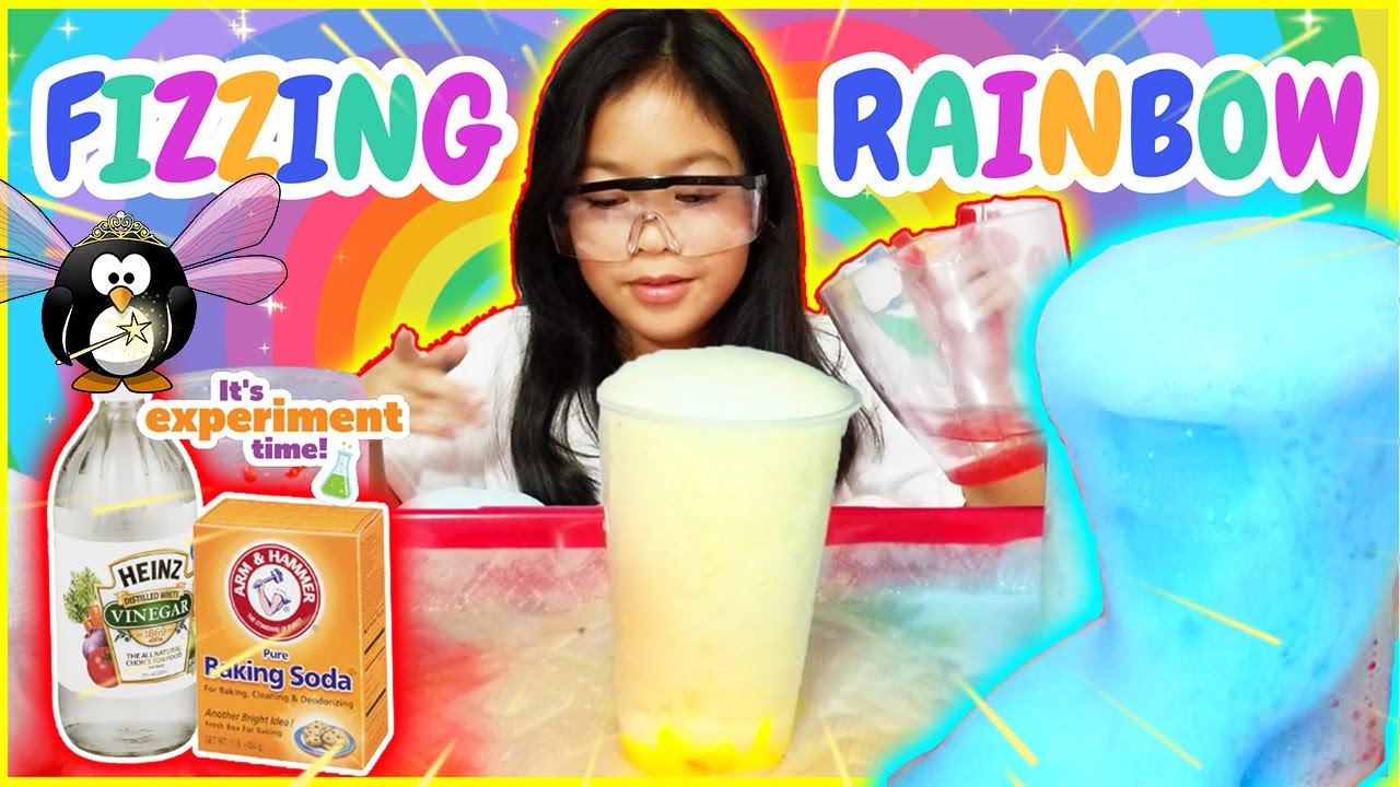 Easy Science Experiment for Kids with BAKING SODA & VINEGAR |Sensory Rainbow Fizz #scienceexperiment