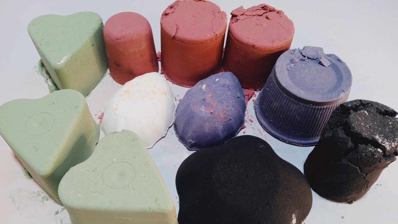 different colors baking soda ASMR sooo relaxing 😌#clamingsounds #satisfying