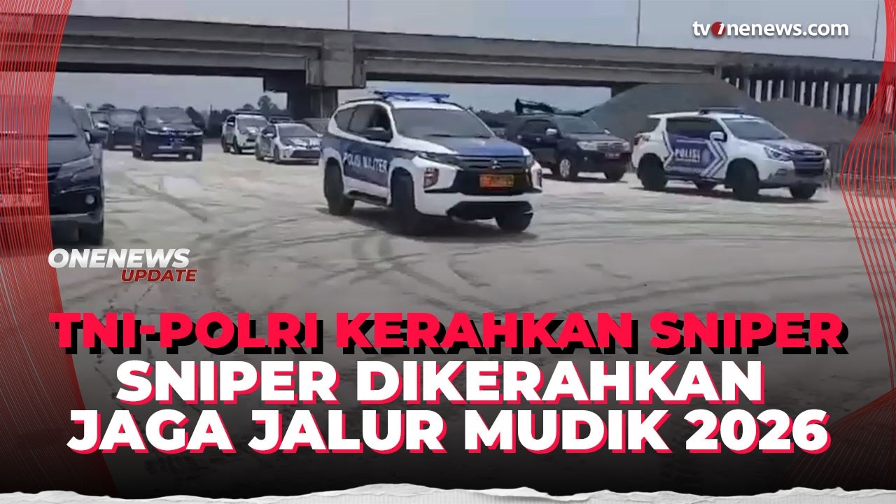 Sniper Bersiaga! TNI-Polri Kerahkan Penembak Jitu Jaga Titik Rawan Jalur Mudik | OneNews Update