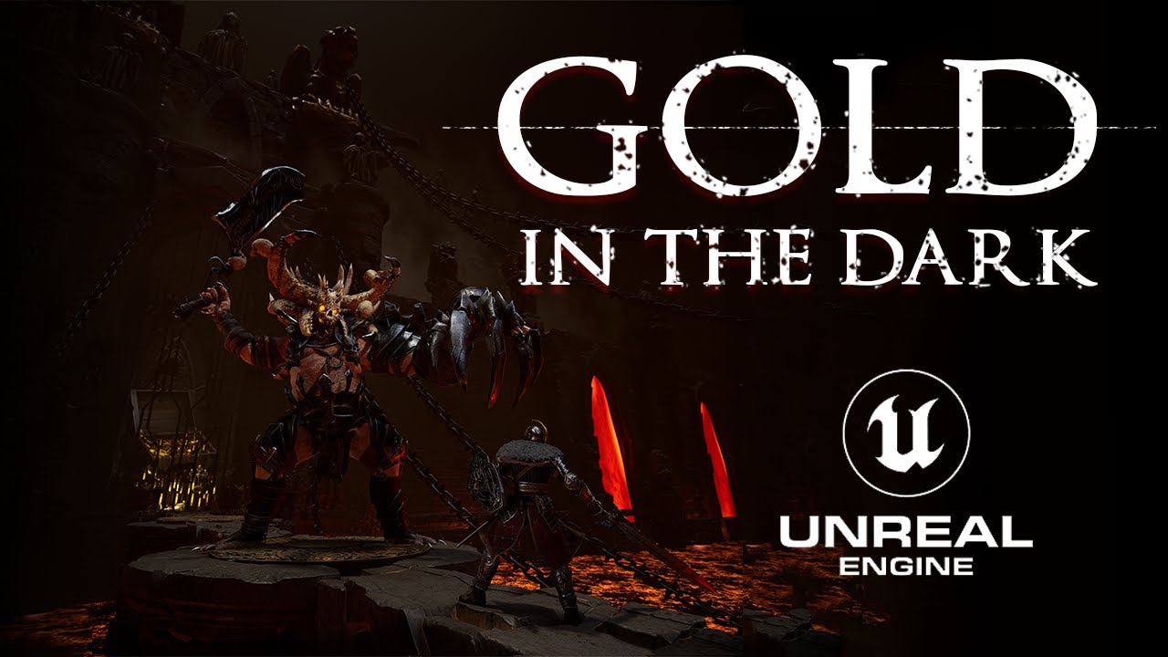 Gold in the dark |  Mobile game creative | Unreal Engine