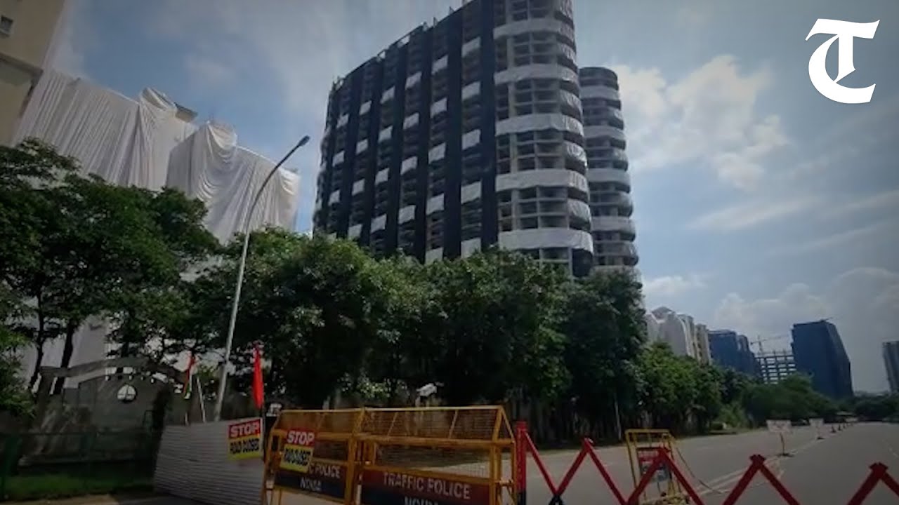 Evacuation of adjacent buildings near Noida's twin towers complete