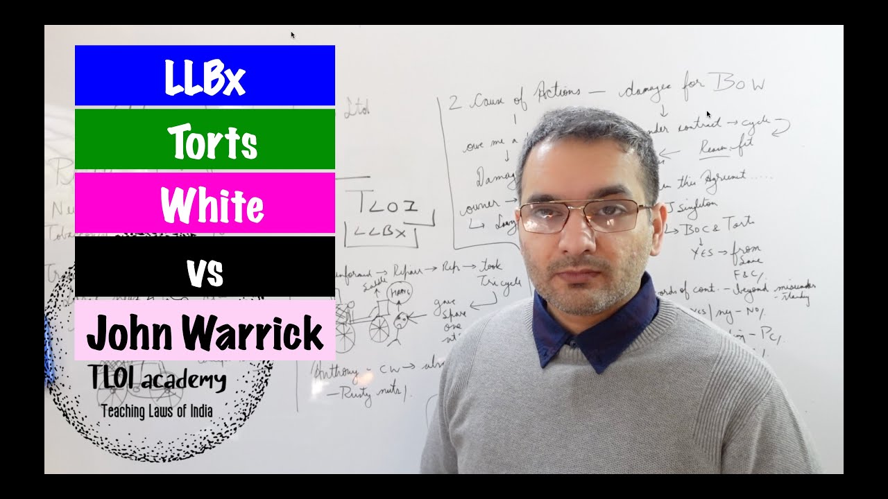 White v. John Warrick & Co. Ltd | Torts Case Law Lecture 2 | TLOILLB