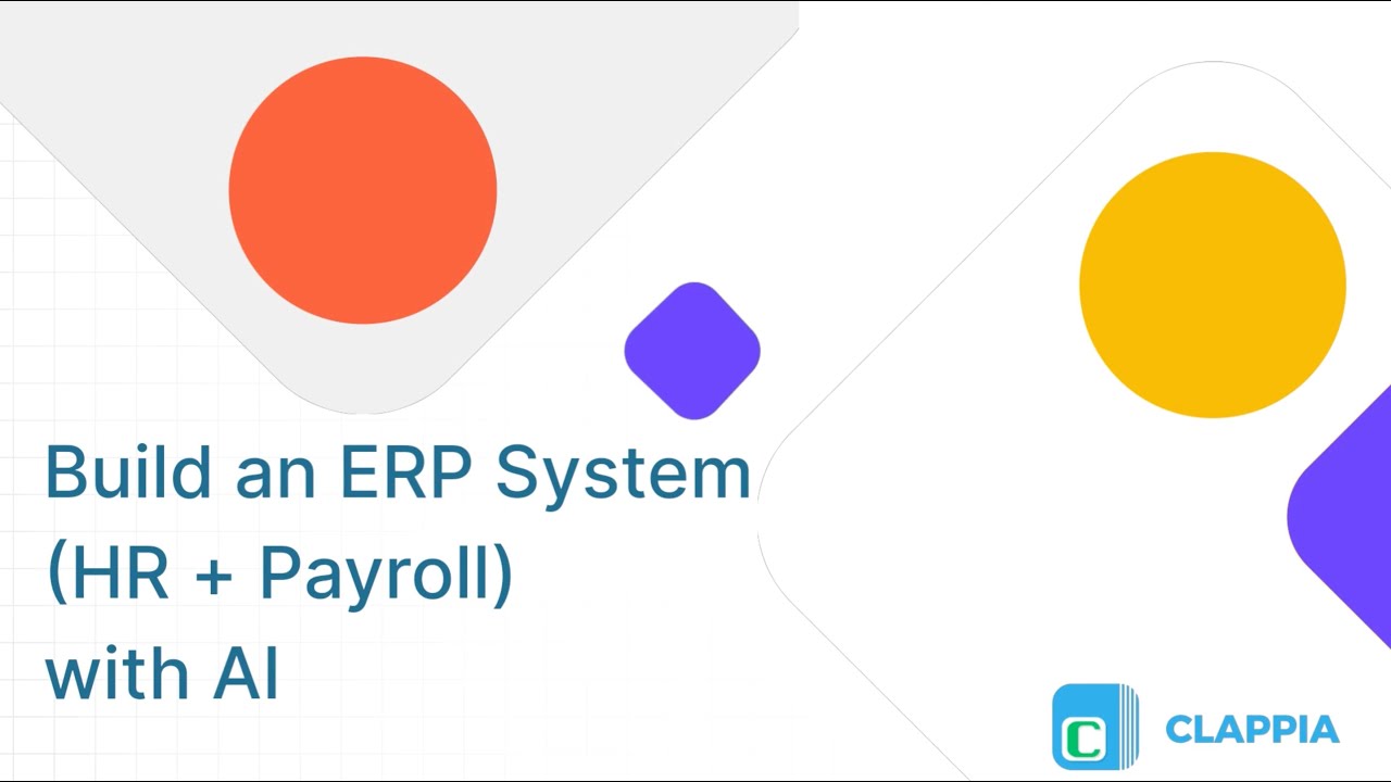 Create an HR & Payroll ERP System with AI ⢸ Build with AI Assistant in Clappia ⢸ No-Code Platform