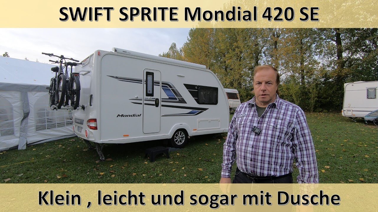 SWIFT Sprite Mondial 420 SE - kleiner englischer Wohnwagen mit großer Ausstattung