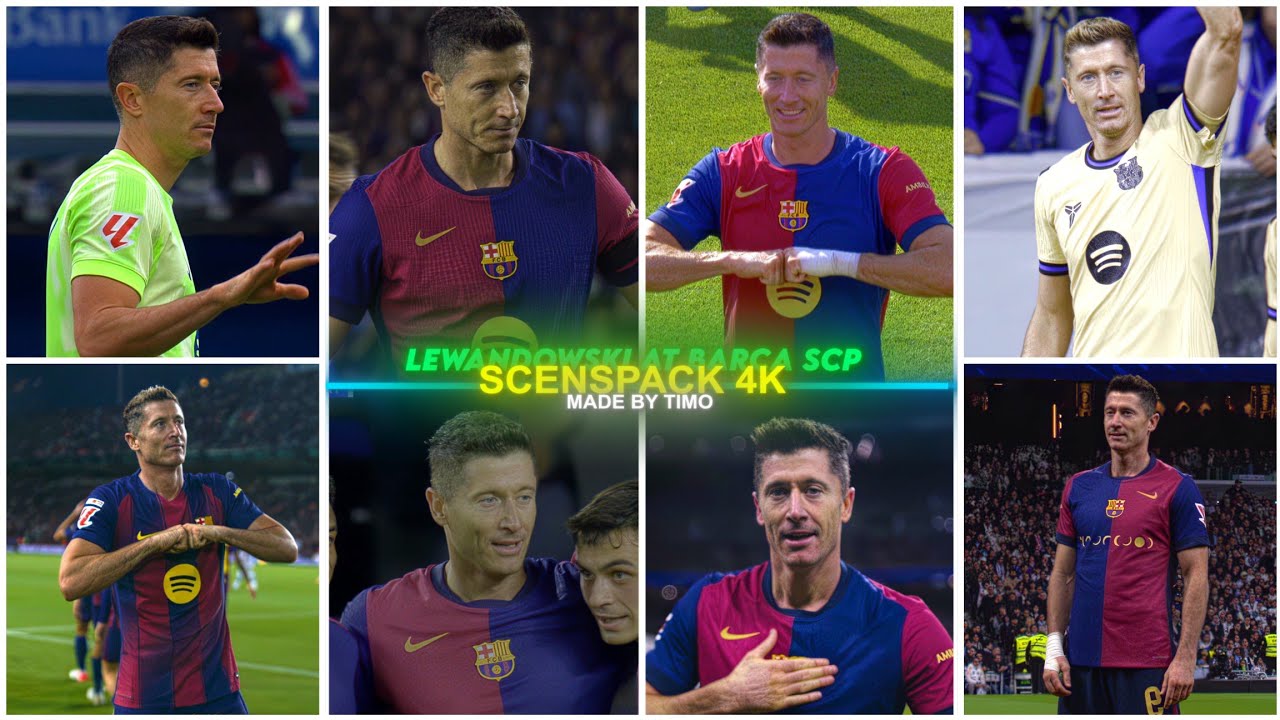 Lewandowski At Barca Ultimate Scenepack / RARE CLIPS ● 4K ( TOPAZ + 4k CC Ae ) #part7