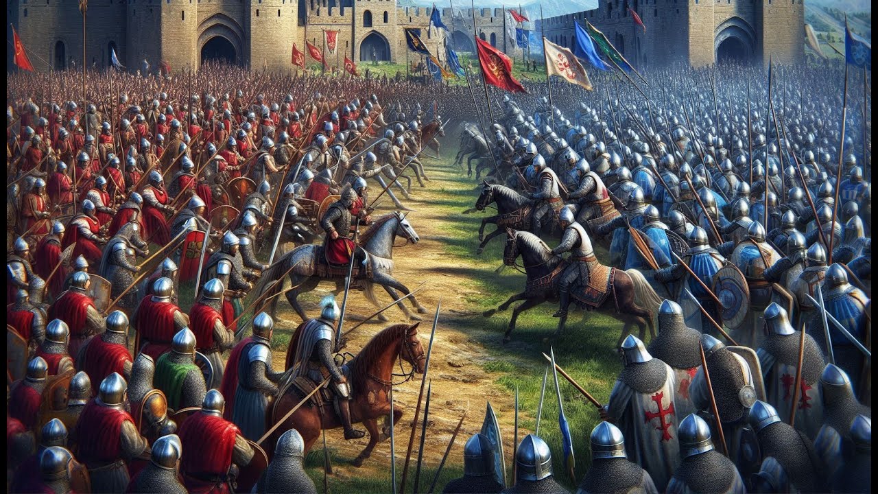 Age of Empires 4 Multiplayer PvP - Massive Free for All Battles in Turtle Ridge (2v2v2v2)