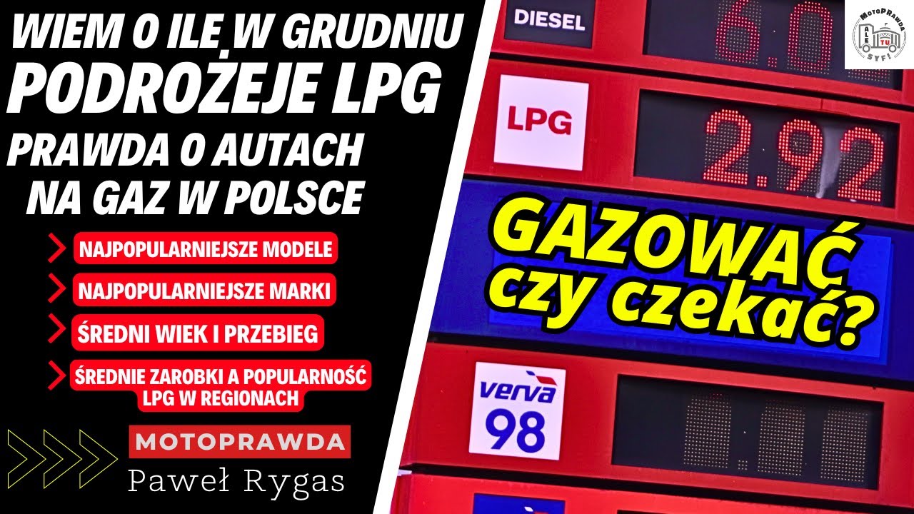 Wiem o ile podrożeje LPG. Wszystko o samochodach na gaz w Polsce