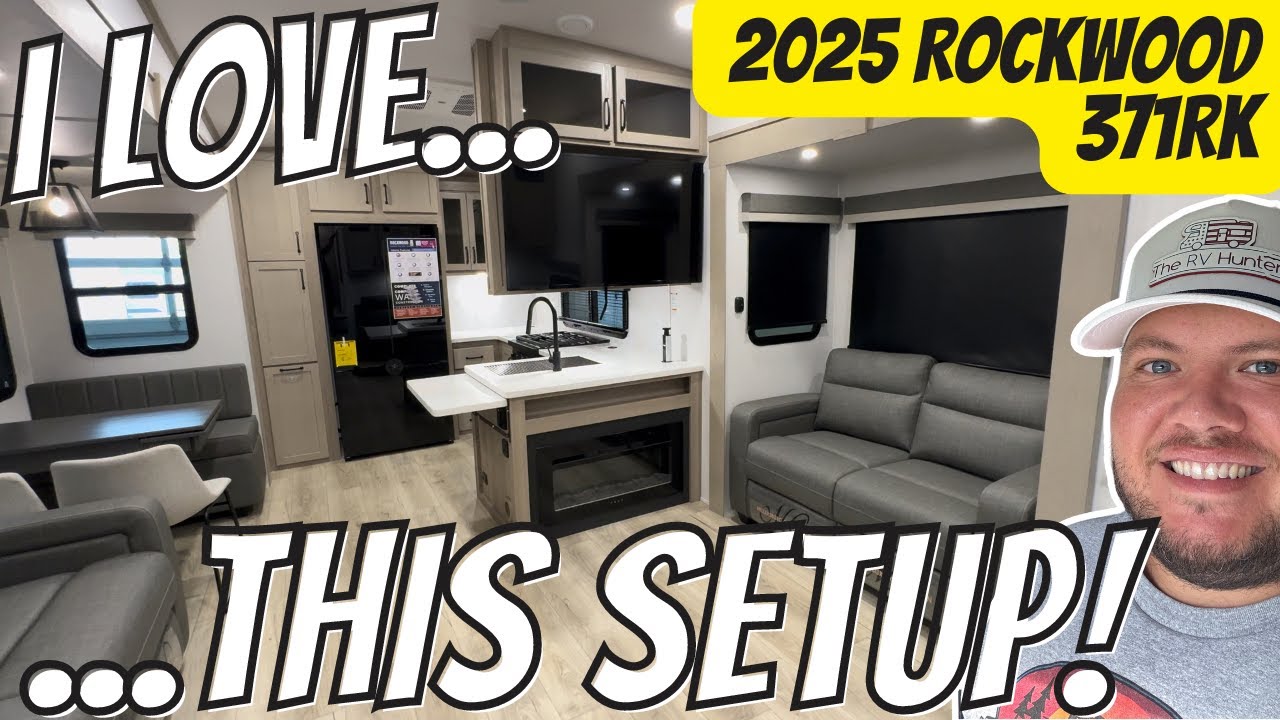 A DIFFERENT Style for a Rear Kitchen RV? 2025 Rockwood Signature 371RK