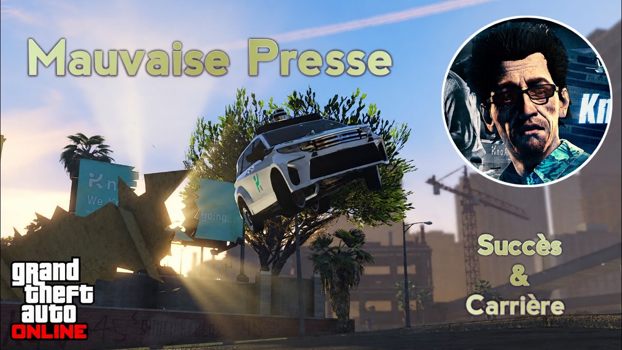 [DLC] Mauvaise Presse - Avi Schwartzman - Mission SOLO & HARD - Succès PLATINE + CARRIERE ! GTAO