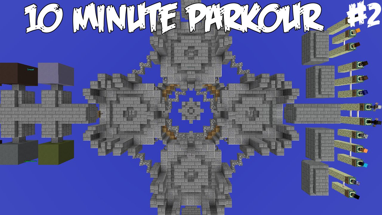 SUTJAKKAASTI ETEENPÄIN /w JKokki - Pelataan 10 Minute Parkour Minecraft - Osa 2