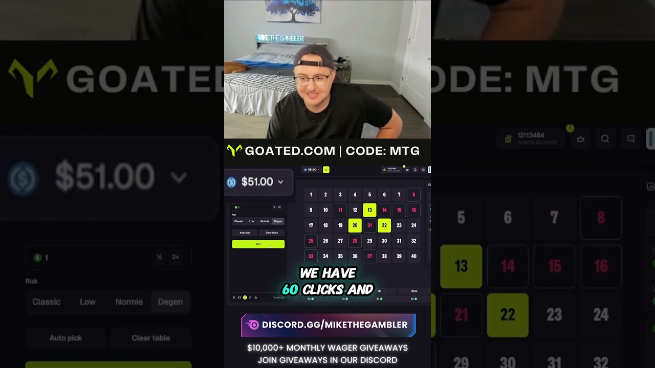 Easy 50$ win in keno on Goated casino 